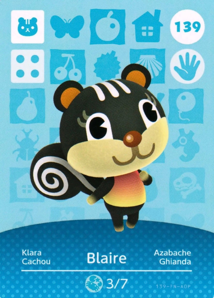Animal Crossing Amiibo Karte Klara 139