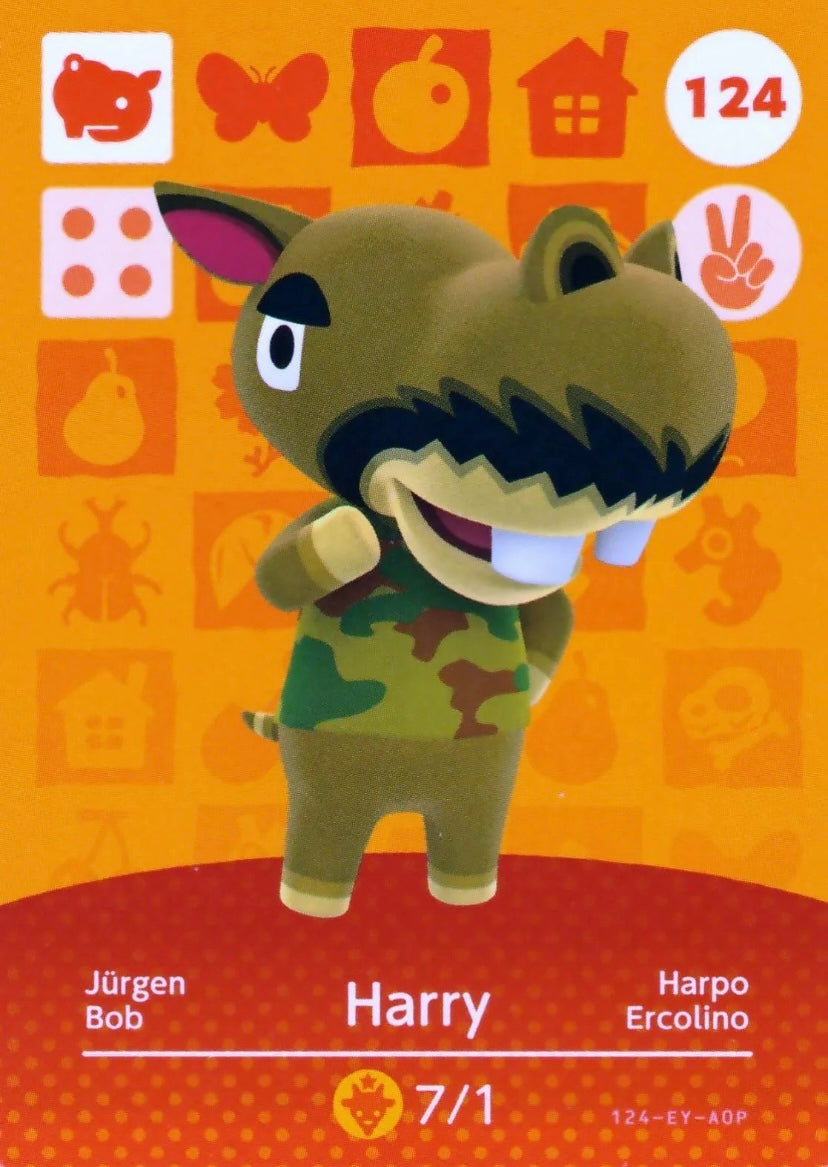 Animal Crossing Amiibo Karte Jürgen 124