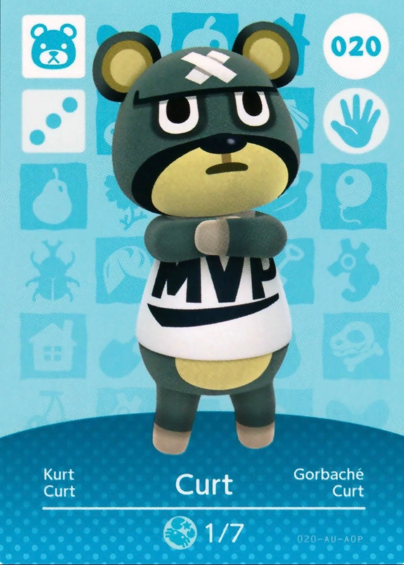 Animal Crossing Amiibo Karte Kurt 020