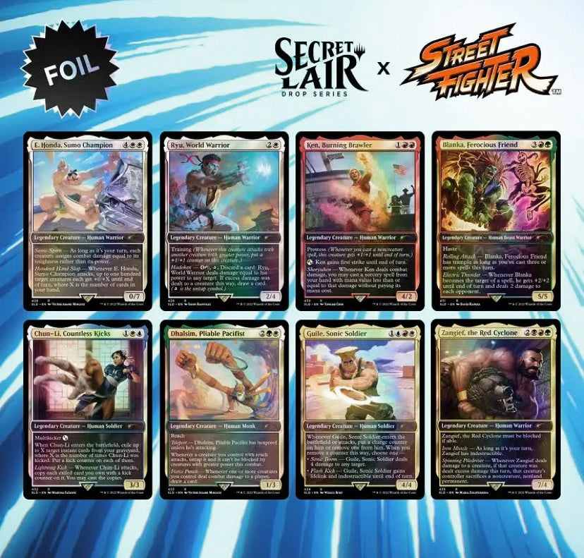 Secret Lair Street Fighter Foil Magic The Gathering