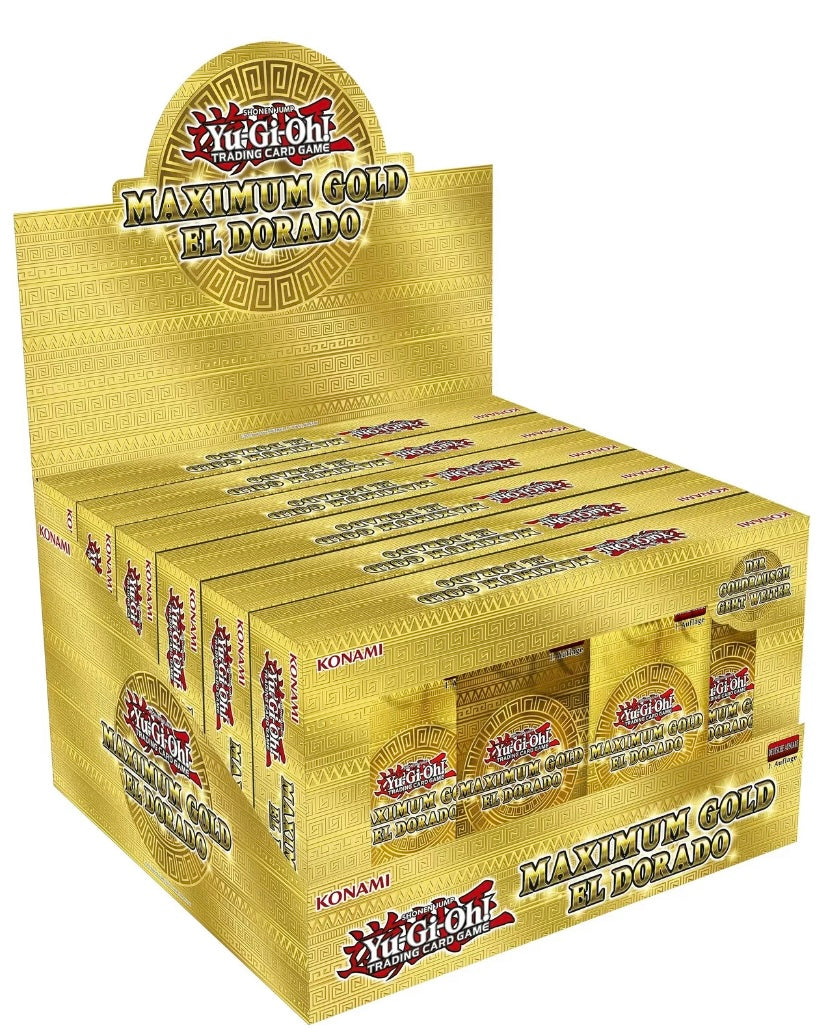 Yu-Gi-Oh! Maximum Gold El Dorado Lid Box Reprint Display EN
